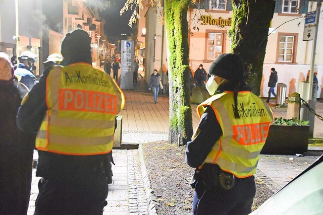 Ein Anti-Konflikt-Team war im Einsatz.  | Foto: Nicolai Kapitz