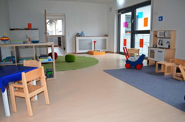 Im erweiterten Kindergarten St. Martin... fr gemeinsame Mahlzeiten der Kinder.  | Foto: Nikolaus Bayer