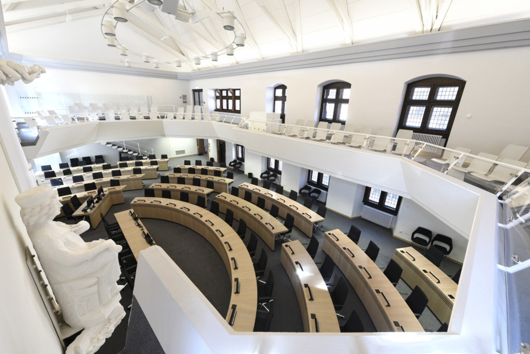 Der große Ratssaal im Innenstadt-Rathaus  | Foto: Thomas Kunz