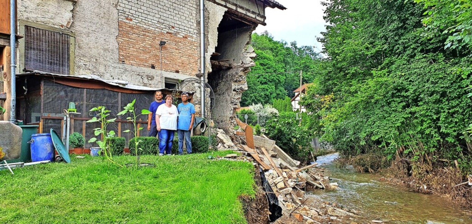 Das Haus der  Familie Perera in Grimme...am 15. Juli teilweise zerstört worden.  | Foto:  Tobias Gisy