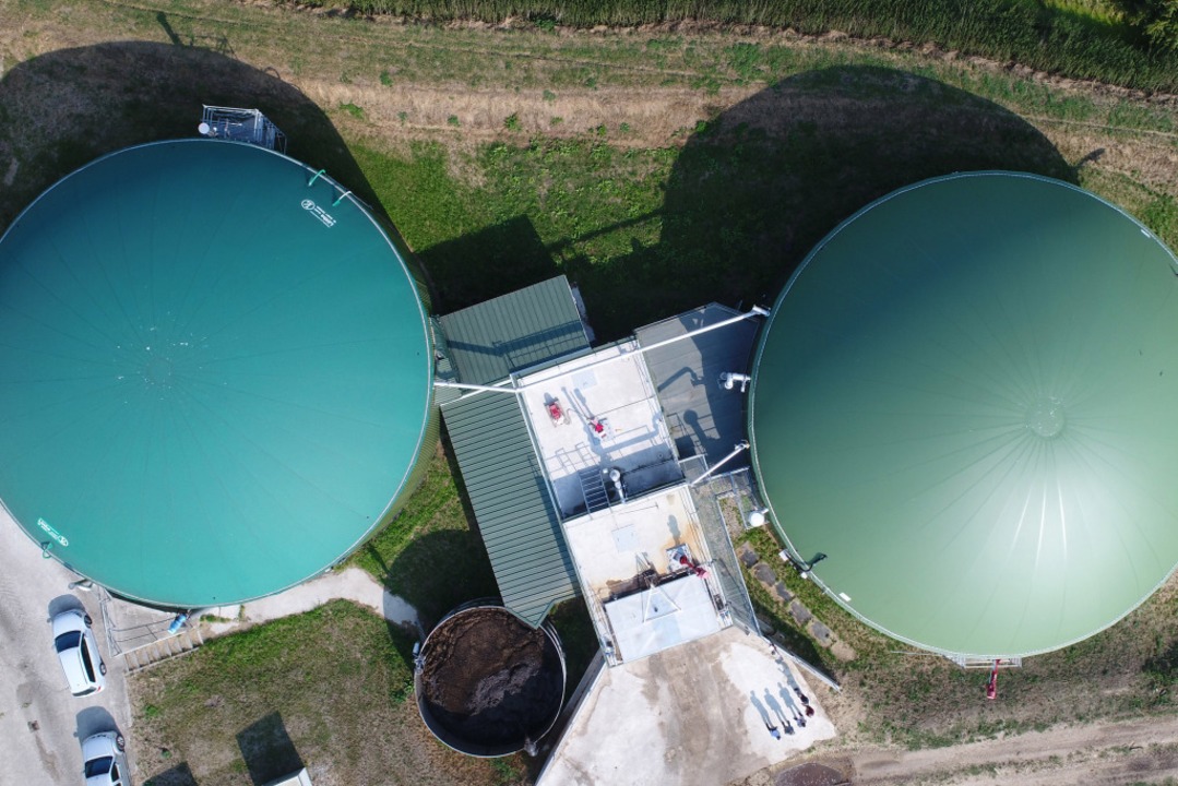 Blick auf eine Biogasanlage (Symbolbild)  | Foto: Stefan Sauer