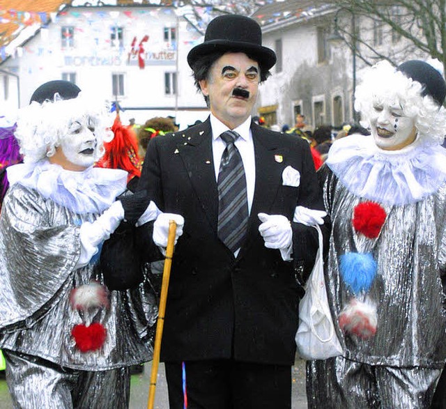 Straenfasnacht, hier beim Umzug in G...h auf dem Hotzenwald grogeschrieben.   | Foto: Werner Probst