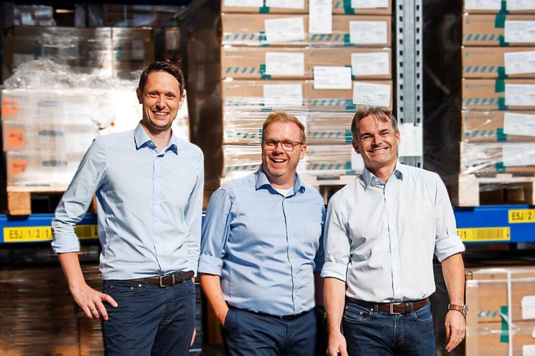 Das Acito-Logistics-Geschäftsführungst...y,  Francesco Grieco und Ralf Albrecht  | Foto: Acito Logistics GmbH