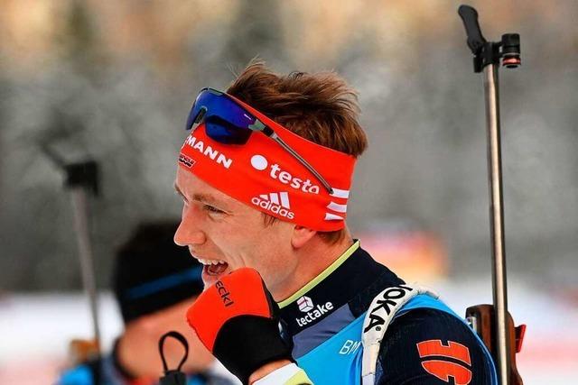 Benedikt Doll von der Skizunft Breitnau Zweiter beim Weltcup-Sprint in Ruhpolding