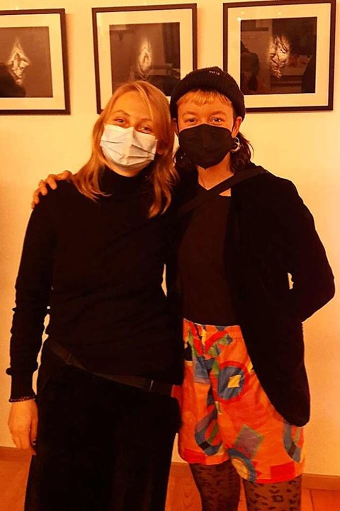Pe Rehberg und Mareike Bergmann (von l... Kollektiv &#8222;Erogene Zone&#8220;.  | Foto: Severine Kpoti
