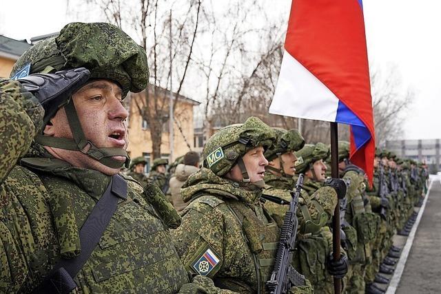 Russische Soldaten verlassen Kasachstan