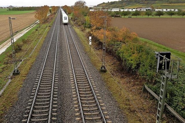 Bahn untersucht Boden nördlich von Müllheim