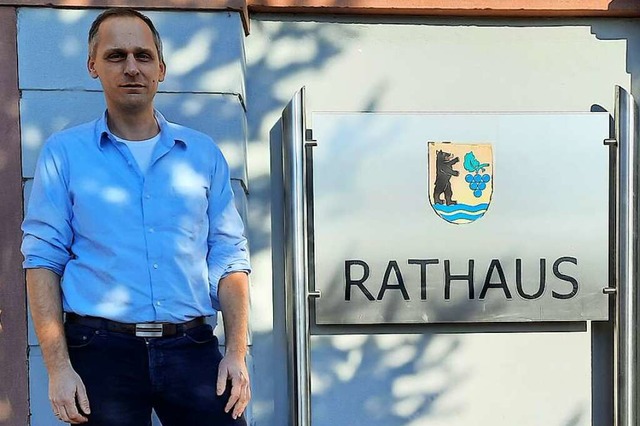 Stephan Schmidt ist seit einem Jahr Hauptamtsleiter in Grenzach-Wyhlen.  | Foto: Erika Bader