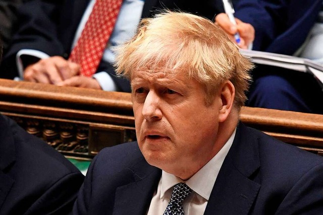 Neue Vorwrfe wegen des Bruchs von Cor...ster Boris Johnson noch einmal erhht.  | Foto: JESSICA TAYLOR (AFP)