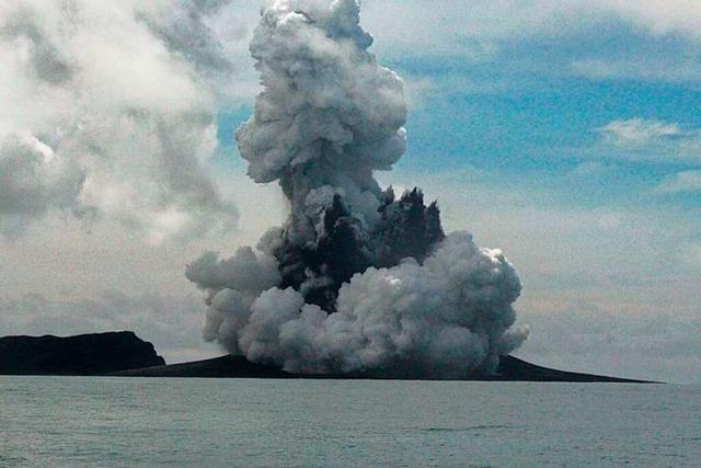 Nach Vulkanausbruch vor Tonga sind Erkundungsflge auf dem Weg