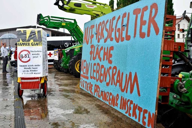 Bei einer nach Merdingen fhrenden gem...es Weiterbaus der B 31 West deutlich.   | Foto: Thomas Kunz