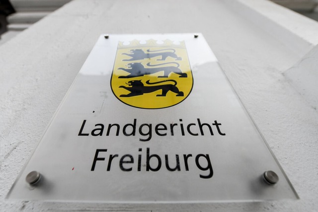 Vor dem Freiburger Landgericht wird de...en mutmalichen Vergewaltiger gefhrt.  | Foto: Patrick Seeger (dpa)