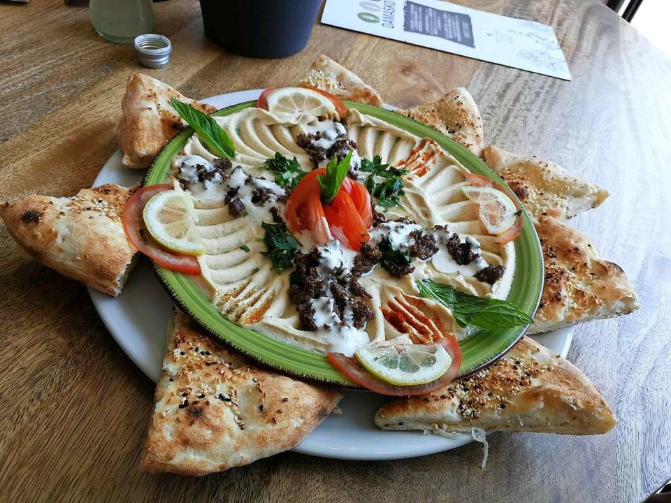 Hummus auf syrische Art gibt es bei Damasko&#8217;s  | Foto: Anika Maldacker