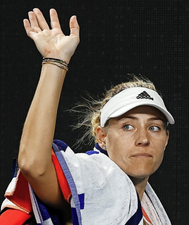 Frher Abschied von den Australian Open: Angelique Kerber  | Foto: Frank Molter (dpa)