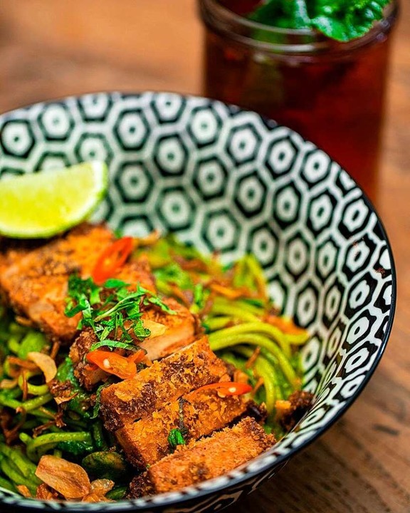 So sollten  die Gerichte im &#8222;Spi...mal aussehen: Nudeln mit grünem Curry.  | Foto: Privat