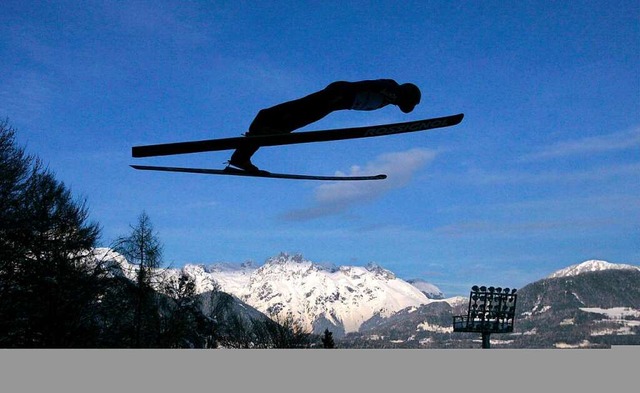 Die optimale Flugphase spielt beim Skispringen eine groe Rolle.  | Foto: A3483 Matthias Schrader
