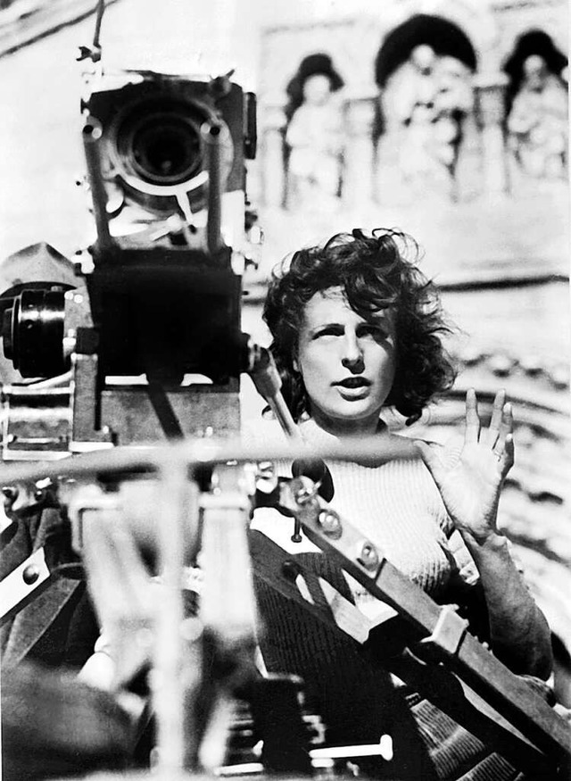 Leni Riefenstahl bei den Dreharbeiten  | Foto: STF