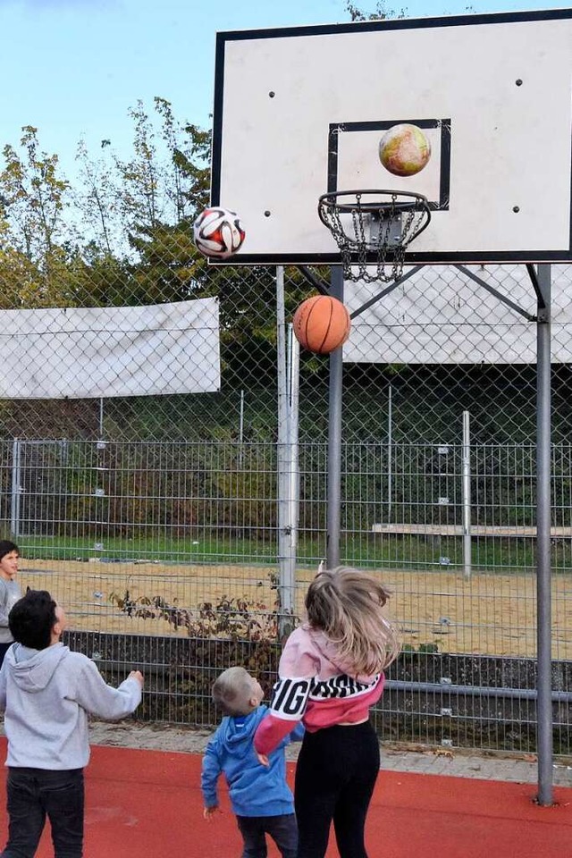 Im sogenannten Kfig wird in Denzlingen Basketball gespielt.  | Foto: Markus Zimmermann