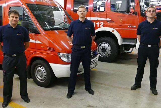 Staufener Feuerwehrkommandant nach seinem ersten Amtsjahr: 