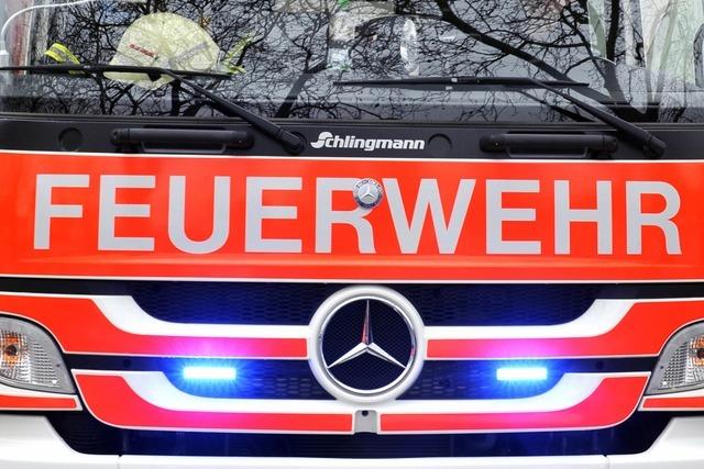 Brennender Müll setzt Elektroauto in Umkirch in Brand