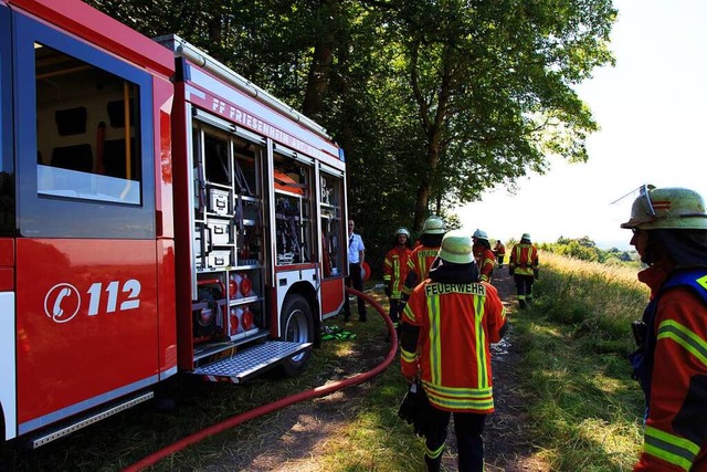 Auch Brandbungen fr den Fall eines W... Aufgaben der Friesenheimer Feuerwehr.  | Foto: Freiwillige Feuerwehr Oberweier