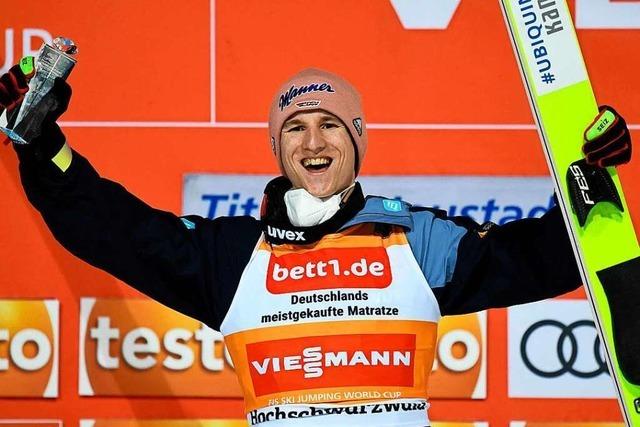 Karl Geiger gewinnt in Titisee-Neustadt und fhrt wieder im Gesamtweltcup