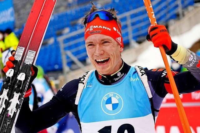 Benedikt Doll siegt zwei Wochen vor Olympia beim Weltcup in Antholz