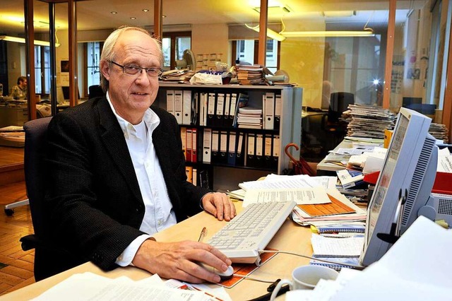 Michael Schleiner beim Redaktionstag i...ion der Badischen Zeitung. Archivbild.  | Foto: Thomas Kunz