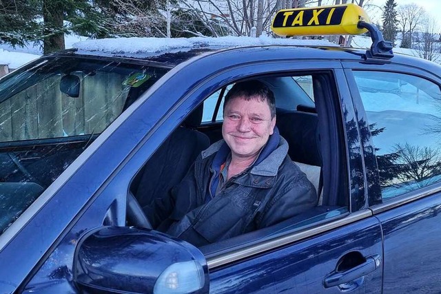 Frank Witte fhrt ein Ein-Mann-Taxiunternehmen in Hinterzarten.  | Foto: Nadine Klossek-Lais