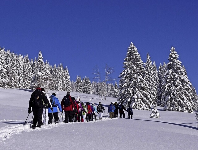 Eine Schneeschuhwanderung am Herzogenh... der Schwarzwaldverein im Februar an.   | Foto: privat