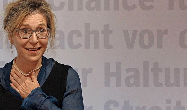 Elke Schmitter auf der Frankfurter Buchmesse 2015  | Foto: imago stock&people