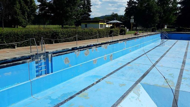 Steinens Freibad ist schon lnger ein Sanierungsfall.  | Foto: Gemeinde  Steinen