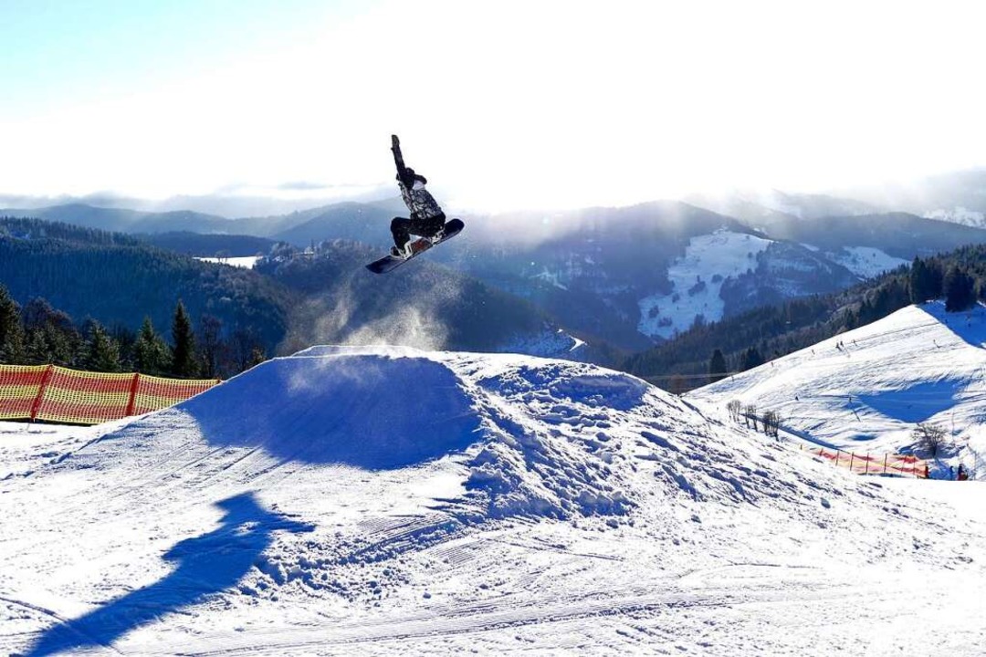 Schwerelos mit herrlicher Aussicht: De...unn ist ein Mekka fr alle Freestyler.  | Foto: Sarah Trinler