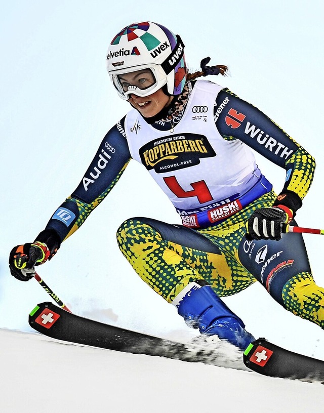 Die Schwarzwlderin Daniela Maier ist in Top-Form und  fr eine Medaille gut.  | Foto: Anders Wiklund/ TT via www.imago-images.de