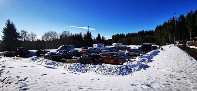 Der Eisenbacher Wohnmobilstellplatz vo...tos von Wanderern und Wintersportlern.  | Foto: privat