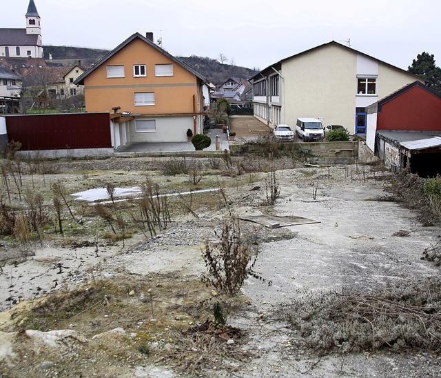 Das Areal Strbel mit Blick auf die Gasse &#8222;Im Mhlengarten&#8220;  | Foto: Christiane Franz