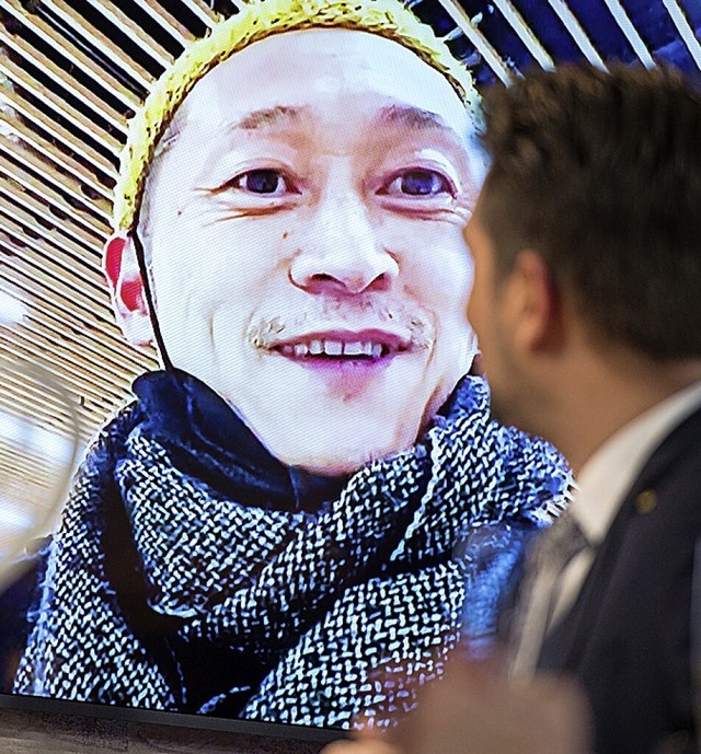 Per Video zugeschaltet:  C.B. Yi, Regisseur von &#8222;Moneyboys&#8220;  | Foto: Oliver Dietze (dpa)