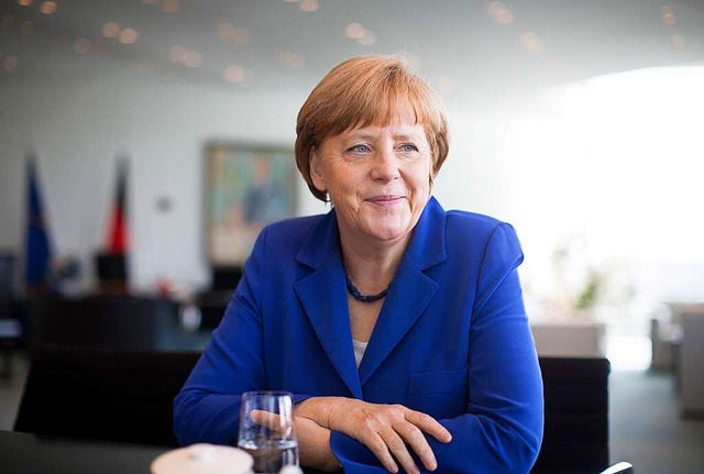 Merkel zu ihrer Amtszeit im Bundeskanzleramt  | Foto: Kay Nietfeld (dpa)