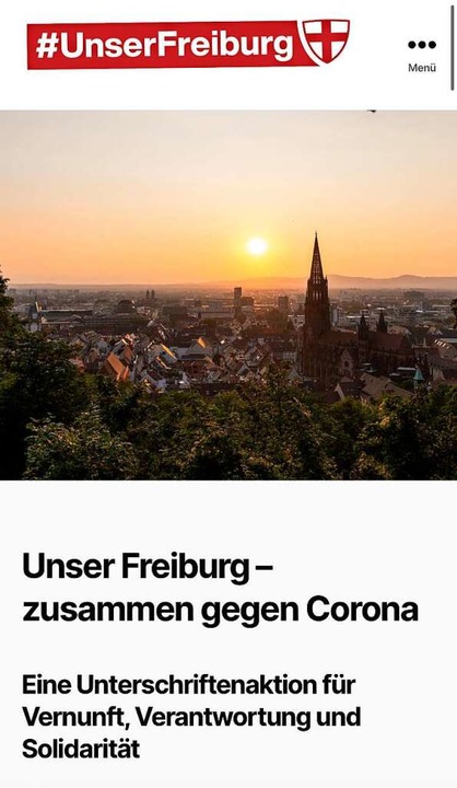Die Internetseite von Unser Freiburg ist am Freitag online gegangen.  | Foto: Joachim Rderer