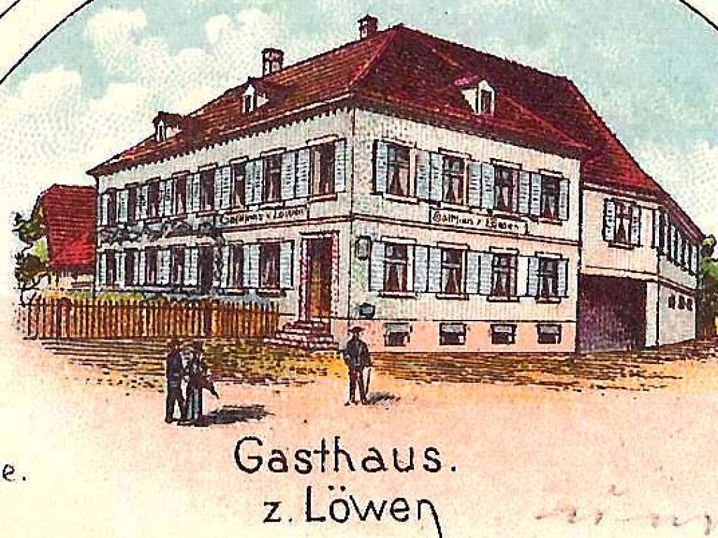 Ausschnitt Gasthaus zum Lwen (1900)