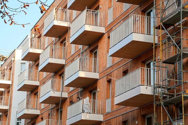 Holz wird auch  schon im Geschosswohnungsbau eingesetzt.  | Foto: Lothar Ferstl