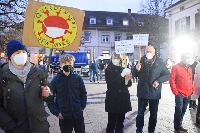 Die Kundgebung &#8222;Wir sind Demokratie&#8220; in Schopfheim  | Foto: Nicolai Kapitz