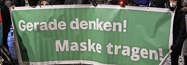 Deutschlandweit formiert sich Gegenprotest.  | Foto: Sebastian Kahnert (dpa)