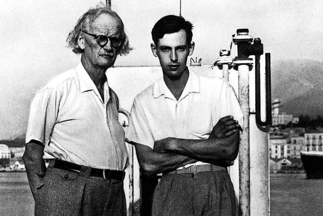 Auguste (links) und Jacques Piccard in den 60er Jahren   | Foto: ImageForum