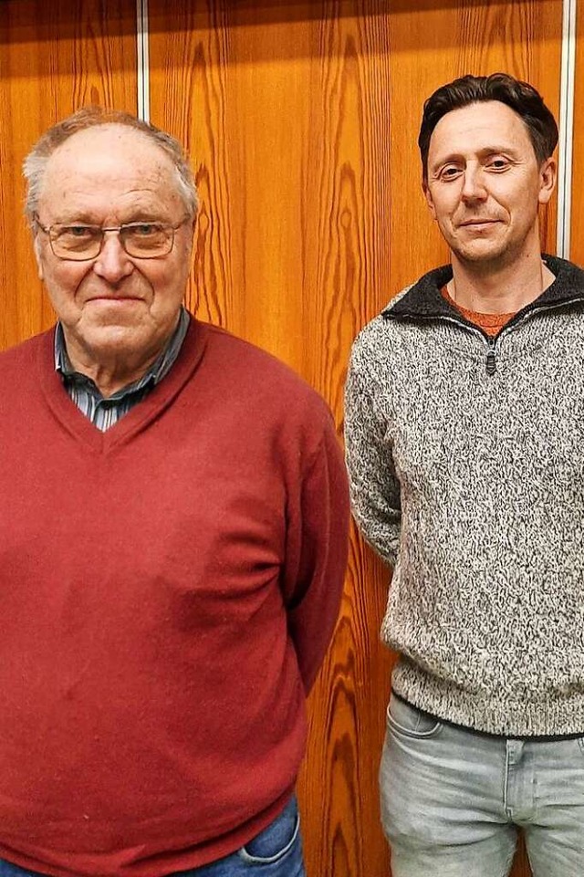 Jrgen Beck (links) und sein Nachfolger  Selvedin Mujcin  | Foto: Heidrun Simoneit