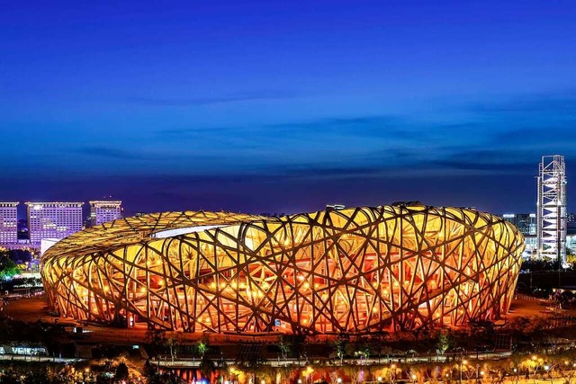 Das Vogelnest,  das Olympiastadion in Peking  | Foto:  via www.imago-images.de
