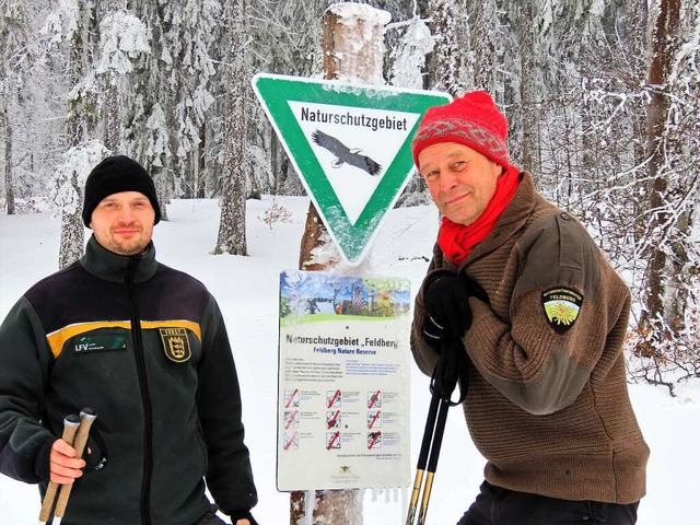 Feldberg-Frster Jens Gttfert (links) und Feldberg-Ranger Achim Laber.   | Foto: Hubertus Ulsamer
