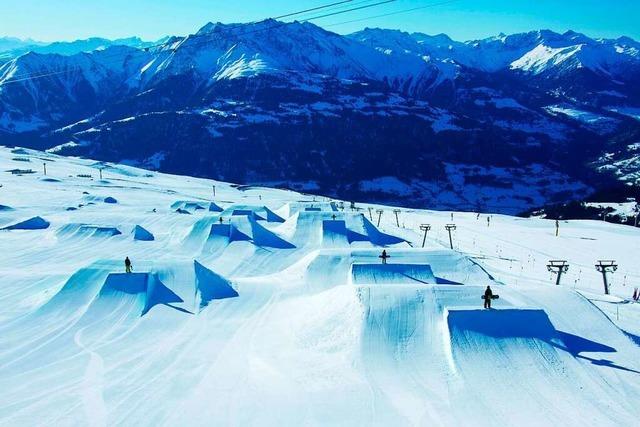 Laax ist ein Eldorado für Europas Snowboarder und Freeskier