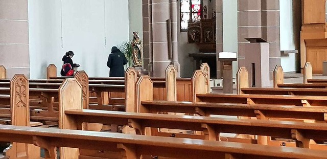 Leere Bnke wie hier in St. Bonifatius...n Kirchen heute keine Seltenheit mehr.  | Foto: Gerhard Walser