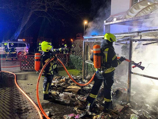 20 Feuerwehrleute waren im Einsatz.  | Foto: Feuerwehr Waldkirch